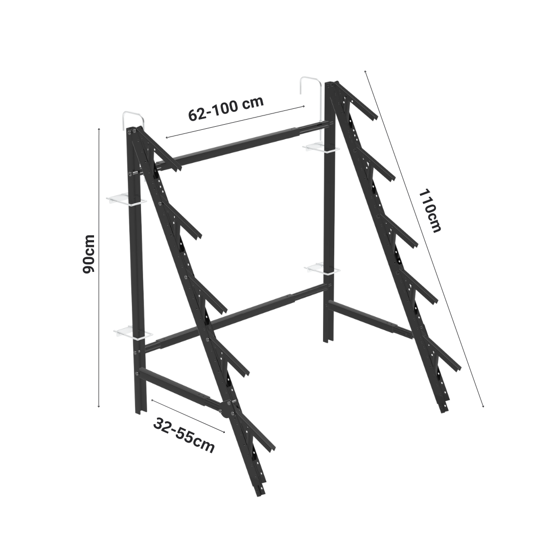 Balkonkraftwerk MoeCell Set (185W + Halterung) inkl. Wechselrichter und Anschlusskabel